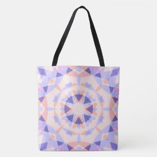 Bolsa Tote Praia Eclética bonito Púrpura Pastel Rosa