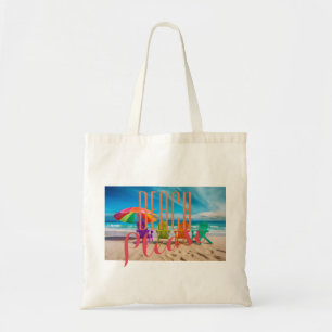 Bolsa Tote Praia feminina fofa personalizada, por favor