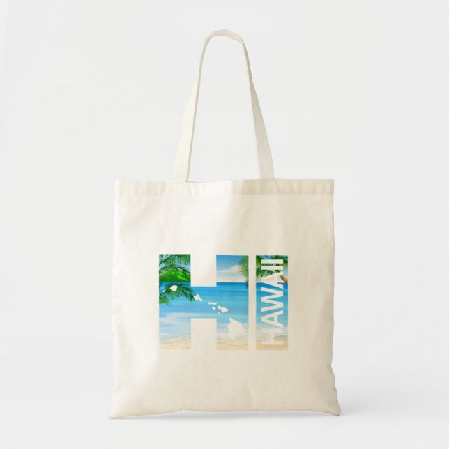 Bolsa Tote Praia HI das Ilhas Havaianas (Frente)