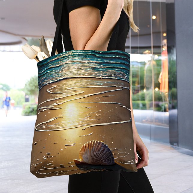 Bolsa Tote Praia no Sunset com Prateleiras (Criador carregado)