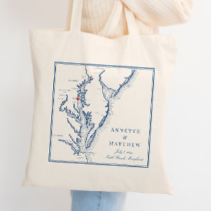 Bolsa Tote Praia Norte Maryland Elegante Casamento Marinha Be