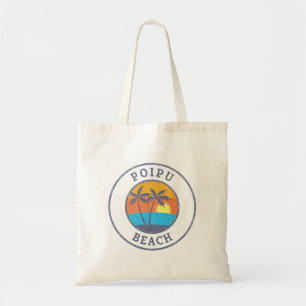 Bolsa Tote Praia Poipu, Kauai Estilo Clássico Desbotado