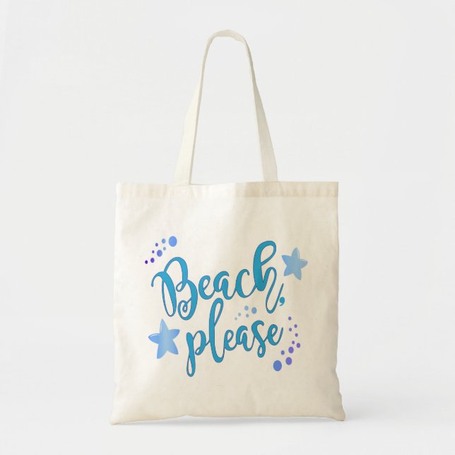 Bolsa Tote Praia por favor (Frente)