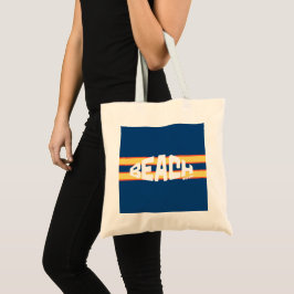Bolsa Tote Praia, por favor, Strike Blue e Yellow Beach Towel