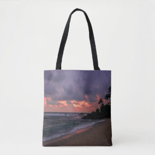 Bolsa Tote Praia Romântica em Dusk