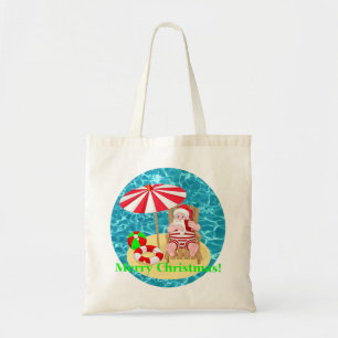 Bolsa Tote praia santa claus