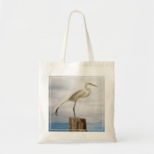 Bolsa Tote Praia talentoso do Egret Fort Myers, Florida