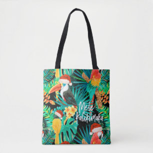 Bolsa Tote Praia Tropical de Aves Selvagens Tropicais de Mele