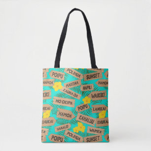Bolsa Tote Praias havaianas no azul-claro