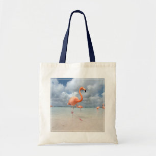 Bolsa Tote Praias Tropicais Flamingos Beach, Aruba