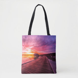 Bolsa Tote Praias Tropicais Maldivas Sunset