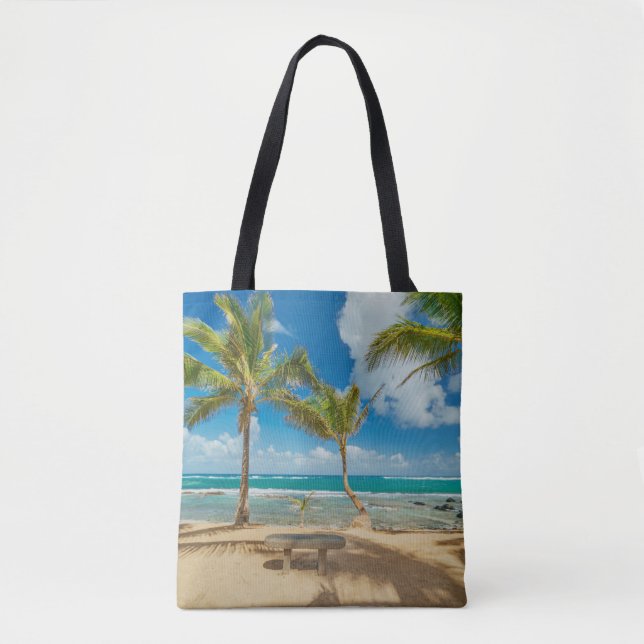 Bolsa Tote Praias Tropicais | Praia de Kuau Cove, Maui Hawaii (Frente)
