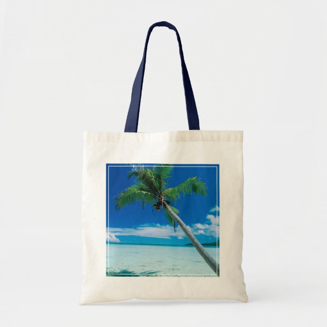 Bolsa Tote Praias Tropicais | Praia Motu Tofari, Bora Bora (Frente)