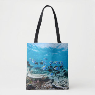 Bolsa Tote Praias Tropicais Sturgeon Entre Coral