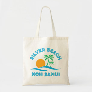 BOLSA TOTE PRATA BEACH-KOH SAMUI