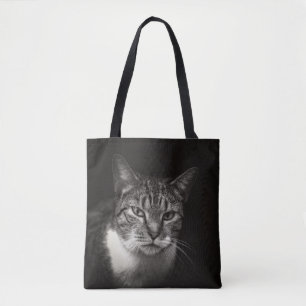 BOLSA TOTE PRATA TABBY CAT