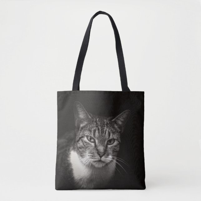 BOLSA TOTE PRATA TABBY CAT (Frente)