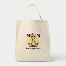 Praticando Paciência | Mãe Girafa Zen Engraçada