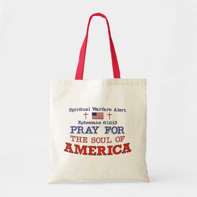 Bolsa Tote PRAY FOR AMERICA Tote Bag (Frente)