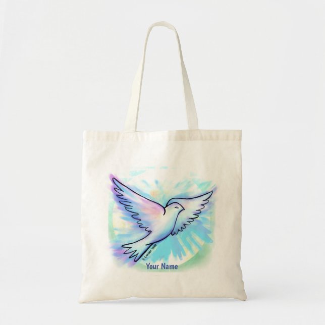 Bolsa Tote Prayer Works Dove Christian tove bag (Frente)
