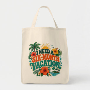 Bolsa Tote Preciso de Férias de Seis Meses Floral Tropical Vi