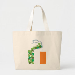 Bolsa Tote Preenchimento da bandeira da Irlanda