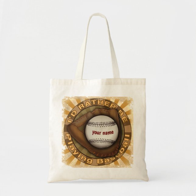 Bolsa Tote Preferencialmente Play Baseball (Frente)