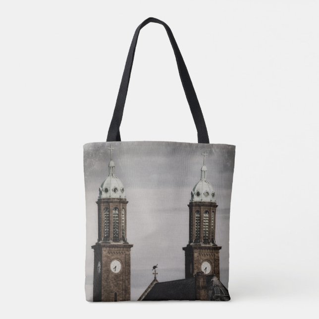 Bolsa Tote Préguas da Cidade com Corvo (Verso)