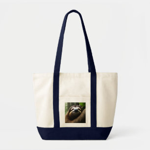 Bolsa Tote Preguiça Marrom Peluda,