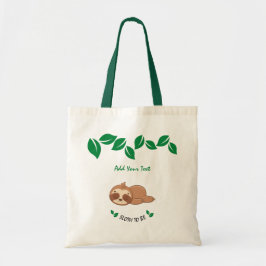 Bolsa Tote Preguiça Para Ser | Preguiça Engraçada Folhas Botâ