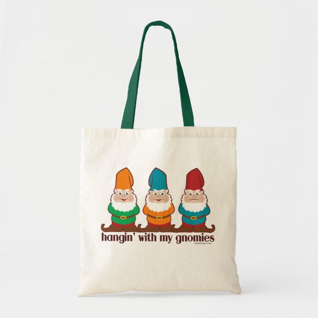 Bolsa Tote Prendendo Com Meus Gnomos (Frente)