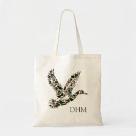 Bolsa Tote Preppy Camouflage Mallard Duck Monogram