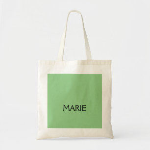 BOLSA TOTE PRESENÇA SIMPLES MINIMALISTA VERDE ADICIONE O SEU
