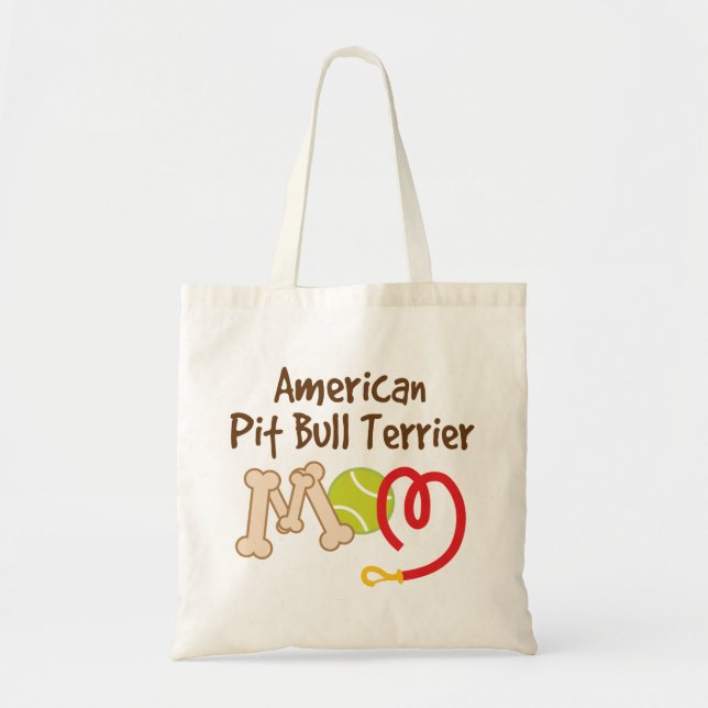 Bolsa Tote Presente americano da mamã da raça do cão de (Frente)
