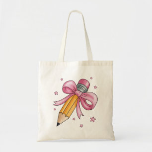 Bolsa Tote Presente Apreciação Vida Ensino Lápis Arco Profess