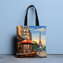 Presente Colorido Café Francês Paris Torre Eiffel