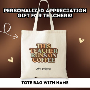 Bolsa Tote Presente Colorido de Agradecimento para Professor 