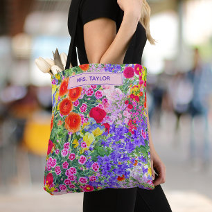 Bolsa Tote Presente Colorido para Professor – Floral Personal