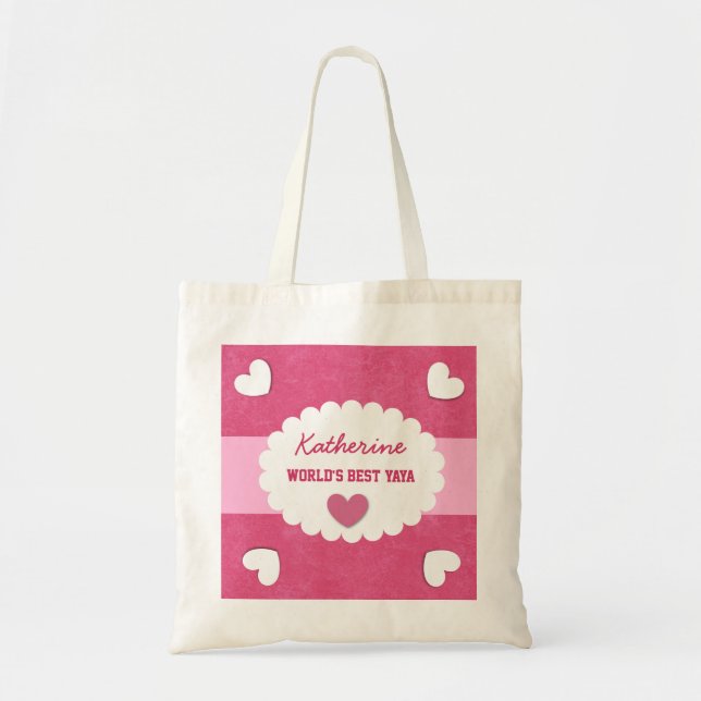 Bolsa Tote Presente conhecido feito sob encomenda da avó do (Frente)