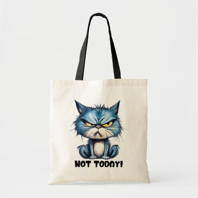 Bolsa Tote Presente da Mãe do Gato Sarcástica Introvertida An (Frente)
