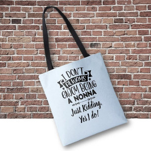 Bolsa Tote Presente da Nonna! Humor artístico para a Vovó 