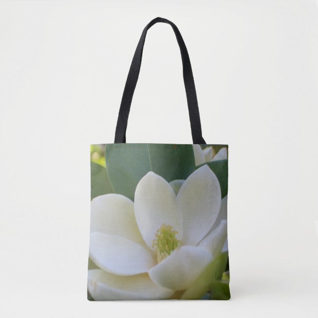 Bolsa Tote Presente da sacola da flor da flor da magnólia (Frente)