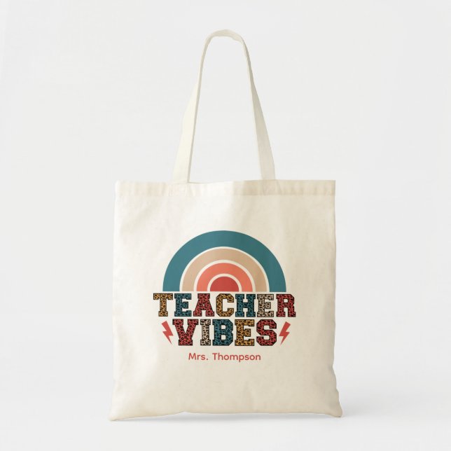 Bolsa Tote Presente da Semana de Apreciação de Professores co (Frente)