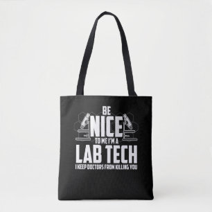 Bolsa Tote Presente da tecnologia do laboratório médico -