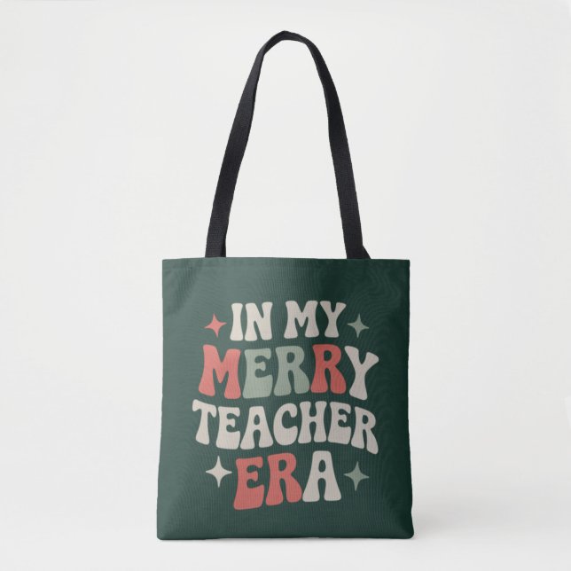 Bolsa Tote Presente da Vida de Professora de Pré-Escola na Mi (Frente)
