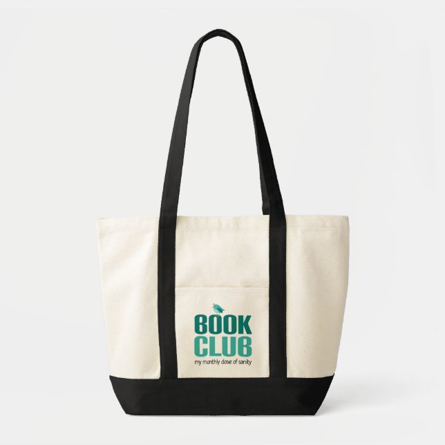 Bolsa Tote Presente das citações do clube de leitura (Frente)