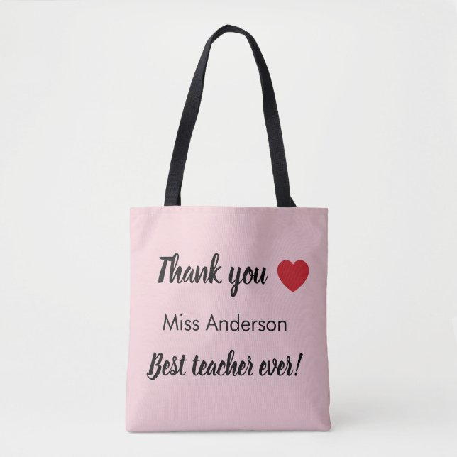 Bolsa Tote Presente de agradecimento aos professores no final (Frente)