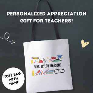 Bolsa Tote Presente de Agradecimento para Professor Moderno E