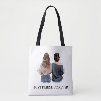 Bolsa Tote Presente de Amizade Personalizado para Melhor Amig