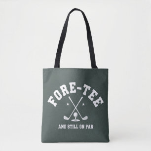 Bolsa Tote Presente de Aniversário de 40 anos de Golfe Presen